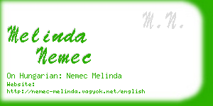 melinda nemec business card